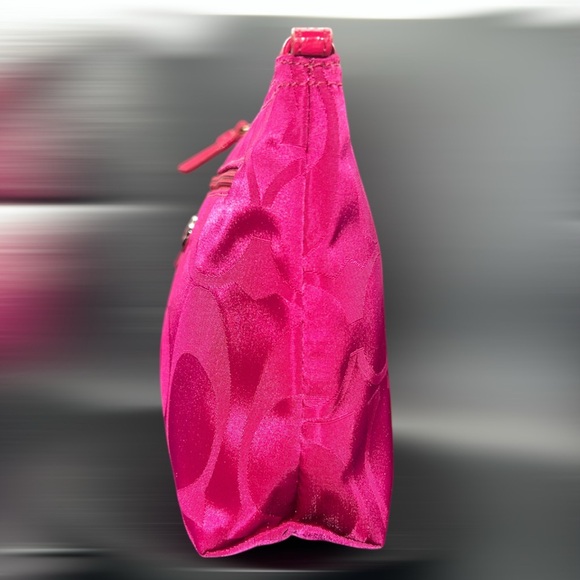 Coach Signature Pink Nylon Cosmetic Bag 🩷 - Picture 3 of 7